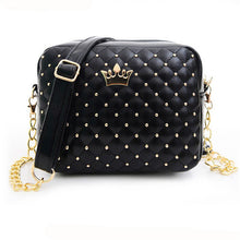 Women Bag Women Messenger Bags Rivet Chain Shoulder Bag PU Leather Zipper Crossbody bags bolsa feminina ILML