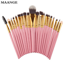 20Pcs Maange Professional makeup brushes maquillage Eyeshadow rose gold brush Foundation ovale makeup brush cosmetics ILML