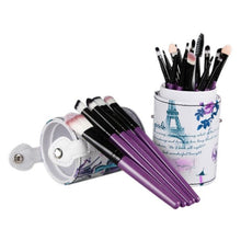 20pcs Makeup Toiletry Kit Pro Eyeshadow Face Brushes Cup Holder Case Powder Foundation Tool cosmetics Concealer Brush ILML