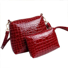 2PCS Women bag Hbag Shoulder Bag Leather Messenger bags hbags women famousSatchel Purse Tote  ILML