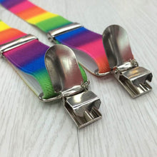2pcss Colorful Boy Men Y-Back Suspenders Child Elastic Adjustable Clip-On Braces PY1 P18 ILML