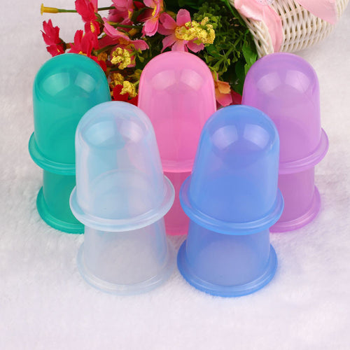 2Pcs Health care small body cups anti cellulite vacuum silicone massage cupping cups 55cm * 55cm ILML