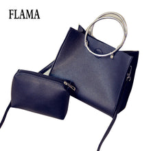 2pcs bags PU women leather Hoop Hbag Classic women's tote shoulder messenger bags Clutch ILML