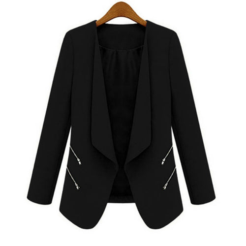3 Colors OL Women's Long Sleeve Slim Lapel Blazer Suits Jackets Casual Open Coats Blazers Outwear Y8 ILML