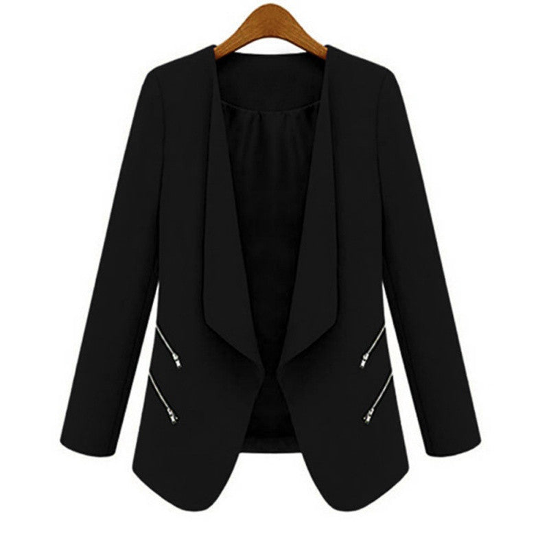 3 Colors OL Women's Long Sleeve Slim Lapel Blazer Suits Jackets Casual Open Coats Blazers Outwear Y8 ILML