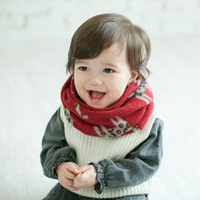 3 Colors Toddler Baby Boy Girls Warm Scarf Neckerchief Cat Pattern Imitation Cute Infant Scaves ILML