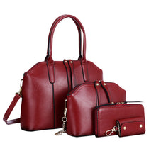 3 pcs leather bags women's hbags women messenger bag purse Key cases famousluxury crossbody Shoulder Bag for girls ILML