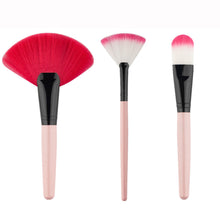 3pcs GUJHUI Professional Fan-shaped makeup brushes Eyeshadow eyebrow pinceaux maquillage Blush Brush Foundation make up brushes ILML