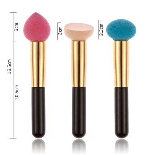 3pcs professional makeup brushes Women Liquid Cream Foundation Concealer Sponge Lollipop make up brushes Cosmetics Tools ILML