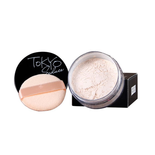 4 Colors Women Face Powder Smooth Loose Makeup Transparent Finishing Waterproof For Face Finish Setting With Puff ILML