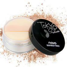 4 Colors Women Face Powder Smooth Loose Makeup Transparent Finishing Waterproof For Face Finish Setting With Puff ILML