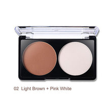 4 Patterns Face Shading Powder Contour Highlighter Bronzer Palette Set Trimming Makeup Face Contour Grooming Pressed Powder ILML