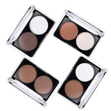 4 Patterns Face Shading Powder Contour Highlighter Bronzer Palette Set Trimming Makeup Face Contour Grooming Pressed Powder ILML