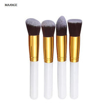 4 Pcs Synthetic Flat makeup brushes professional MAANGE Powder Foundation make up brushes Cosmetic Eyeshadow hair paint Brush ILML