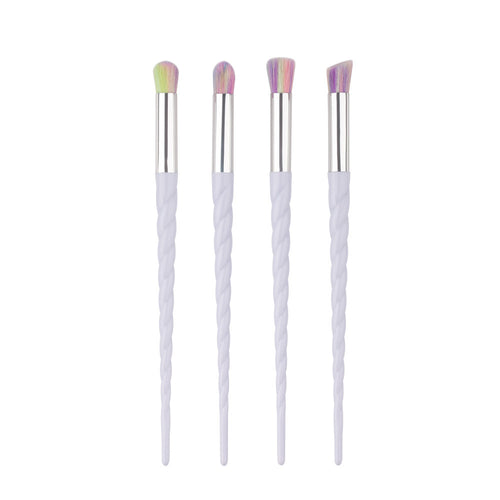 4Pcs Colorful Professional makeup brushes Cosmetic Eyebrow Eyeshadow make up brushes Face Powder Foundation Blush Brush ILML