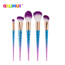 4pcs 5pcs 7pcs GUJHUI Rose gold makeup brushes professional Concealer hair brush Powder Foundation make up brushes Tools ILML