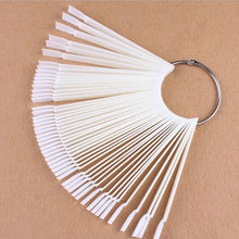 50 Pieces False Display Nail Art Fan Wheel Polish Practice Tip Sticks Design Decor Set  ILML