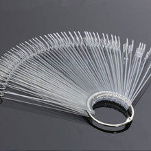 50 Pieces False Display Nail Art Fan Wheel Polish Practice Tip Sticks Design Decor Set  ILML