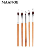 5PCS Professional makeup brushes Cosmetic Wood Eyeshadow hair Brush Powder Foundation blending makeup brush maquillage Tool ILML