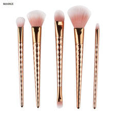 5Pcs Colorful Professional makeup brushes MAANGE Eyebrow Eyeshadow Contour Brush Foundation make up brushes maquillage kits ILML