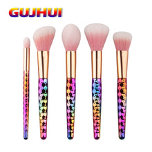 5pcs 6pcs Professional GUJHUI makeup brushes Eyebrow Concealer brush Foundation Blush make up brushes maquillage Cosmetic ILML