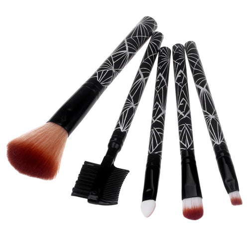 5pcs Black Makeup Brushes Eyeshadow Professional Foundation Makeup Hair Brush tool Make Up Paint Brush Concealer Brushes ILML