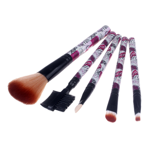 5pcs Makeup Brushes Professional Eyeshadow Makeup Hair Brush tool Foundation Make Up Paint Brush Concealer Cleaning Brushes ILML