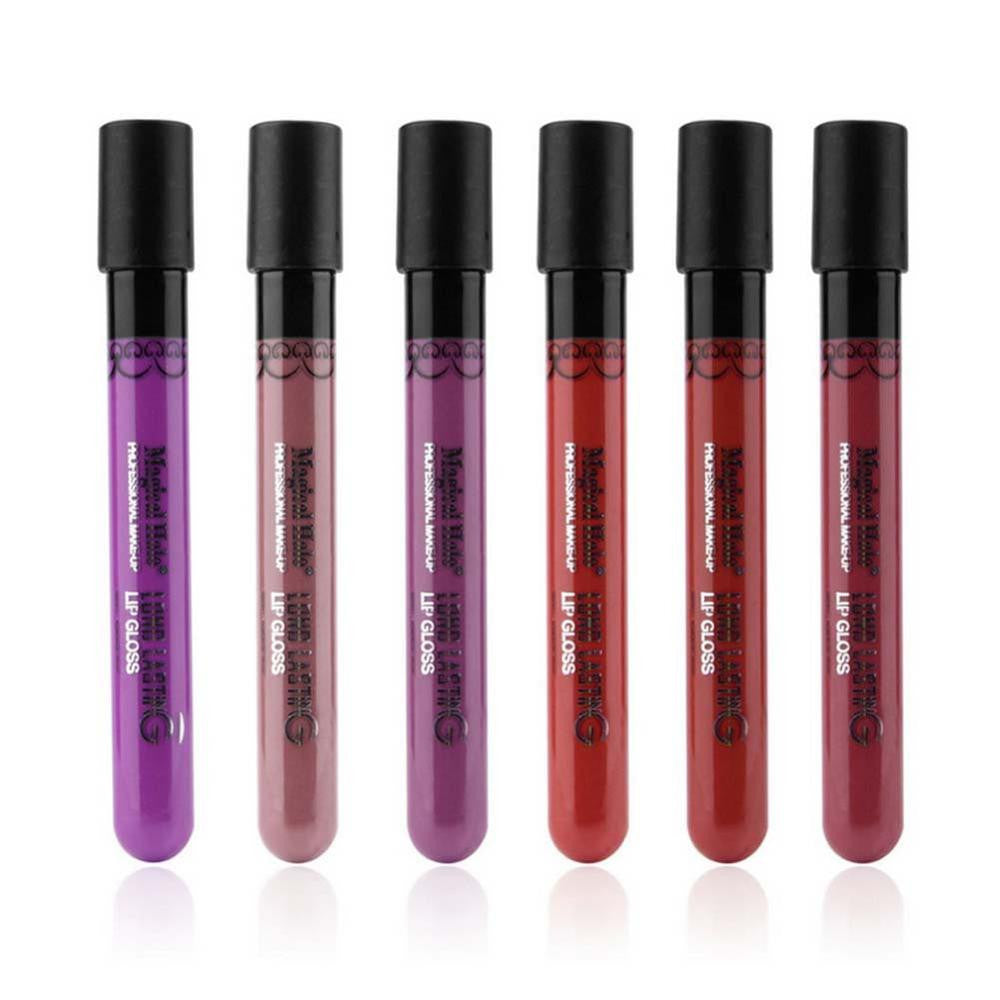 6 Color/Set Women Waterproof Lip Stick Beauty Makeup Velvet Matte Colors Lip Pencil Lip Gloss Kids Products ILML