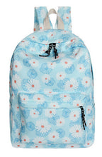 6 Colors Women Double-Shoulder Sweet Printing Canvas Zipper Daily Backpack Schoolbag  ILML