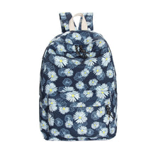 6 Colors Women Double-Shoulder Sweet Printing Canvas Zipper Daily Backpack Schoolbag  ILML