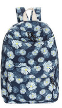 6 Colors Women Double-Shoulder Sweet Printing Canvas Zipper Daily Backpack Schoolbag  ILML