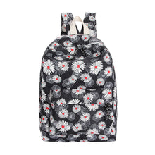 6 Colors Women Double-Shoulder Sweet Printing Canvas Zipper Daily Backpack Schoolbag  ILML