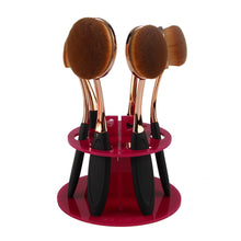 6 Hole Oval Makeup Brush Holder Drying Rack Organizer Cosmetics holder MAANGE Eyeshadow Foundation makeup brushes Shelf Tool ILML