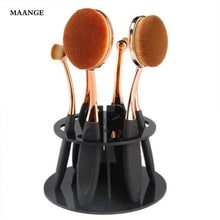 6 Hole Tooth Brush Holder Drying Rack Organizer Shape Oval Makeup Brushes Tools Holder Brushes Eyeshadow Brush Shelf Tool ILML