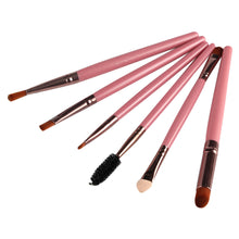 6 PCS Makeup Brushes Pro Powder Blush Foundation Eyeshadow Eyeliner Lip Cosmetic Brush Kit Beauty Cleaning makeup Tools ILML