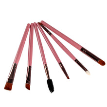 6 PCS Makeup Brushes Pro Powder Blush Foundation Eyeshadow Eyeliner Lip Cosmetic Brush Kit Beauty Cleaning makeup Tools ILML