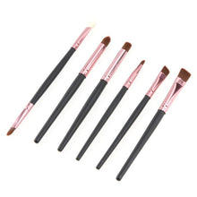 6 Pcs Pro Makeup Brushes Make Up Wood Tools Cosmetics Powder Foundation Lip Face Eyeshadows Brush Kits pincel maquiagem ILML