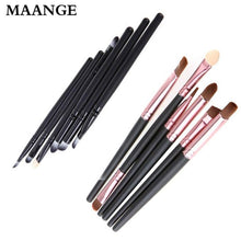 6 Pcs Pro Makeup Brushes Make Up Wood Tools Cosmetics Powder Foundation Lip Face Eyeshadows Brush Kits pincel maquiagem ILML