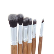 6 Pcs Professional Bamboo Hle Eyeshadow Powder Foundation Brushes Makeup Brushes Cosmetics Makeup Brush Tools Concealer ILML