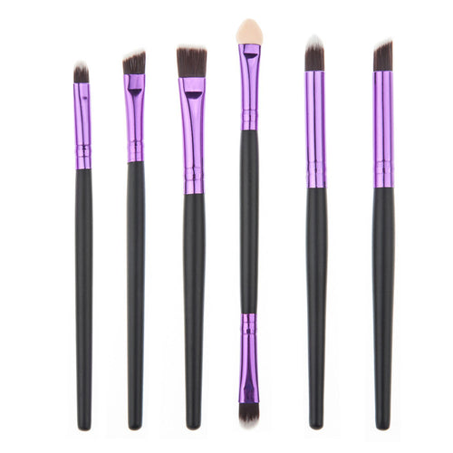 6 Pcs Professional Makeup Brushes Make Up Wood Tools Cosmetics Powder Foundation Face Eyeshadows Brush pincel maquiagem ILML