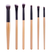 6 pcs Black Makeup Brushes Eyeshadow Professional Foundation Makeup Hair Brush tool Kits Make Up Paint Brush Brushes ILML