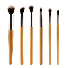 6 pcs Black Makeup Brushes Eyeshadow Professional Foundation Makeup Hair Brush tool Kits Make Up Paint Brush Brushes ILML