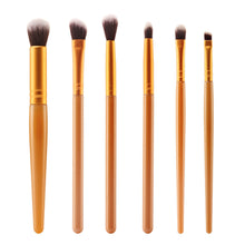 6 pcs Black Makeup Brushes Eyeshadow Professional Foundation Makeup Hair Brush tool Kits Make Up Paint Brush Brushes ILML