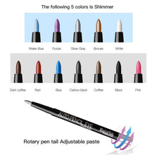 12 Colors Eyeshadow Eyeliner Pen Highlights Natural Long Lasting Waterproof Eye Shadow Pencil For Ladies Cosmetic Makeup Set ILML