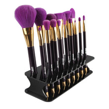 15 Hole Drying Rack Organizer Shelf Square Makeup Brush Holder Make Up Cosmetic Brush Holder Tools ILML