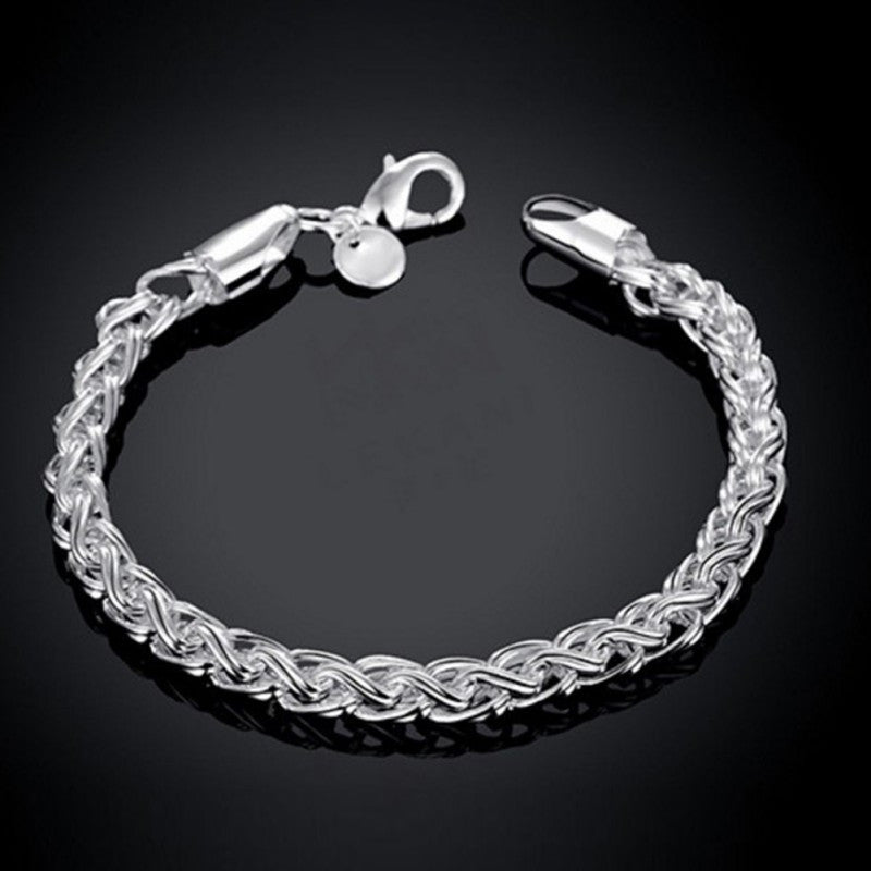 Silver Plated Stunning Jewelry Classic Twine Bracelet Unisex LL4 ILML
