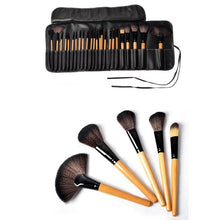 (24pcss ) Pro Makeup Brush Foundation Eye Shadows Lipsticks Powder Make Up Brushes Tools  PU Bag pincel maquiagem ILML