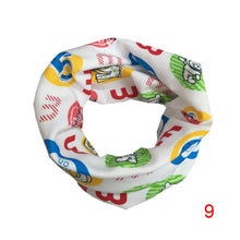 Baby Bibs Boys Girls Love Heart Cartoon Cute Scarf Cotton O Ring Collars Children Accessories Neckerchief Scarves ILML