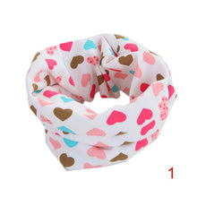 Baby Bibs Boys Girls Love Heart Cartoon Cute Scarf Cotton O Ring Collars Children Accessories Neckerchief Scarves ILML