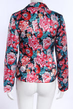 Casual Women One Button Jacket Slim Casual Business Blazer Suit Floral Coat Outwear ILML